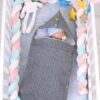 Baby-Sleeping-Bags-Envelopes-0-6M-Autumn-Winter-Thick-Sleep-sacks-For-Infant-wheelchair-Solid-Knit-4